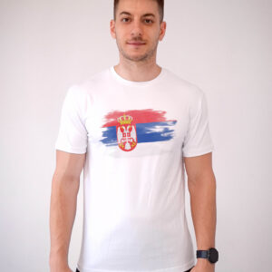 Serbia national flag brush - Bela